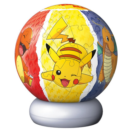 RAVENSBURGER Pokémon 3D Puzzle Φωτιστικό 72 Κομματιών με Βάση LED 12008053, 6+ Ετών