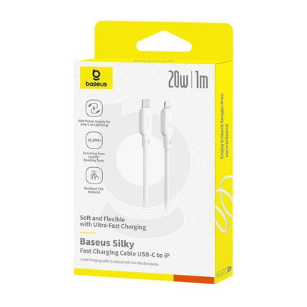 Baseus Cable Lightning to USB-C Silky Series 1.0m White