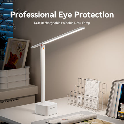 Vention USB Rechargeable Aluminium Foldable Desk Lamp White PDBW0