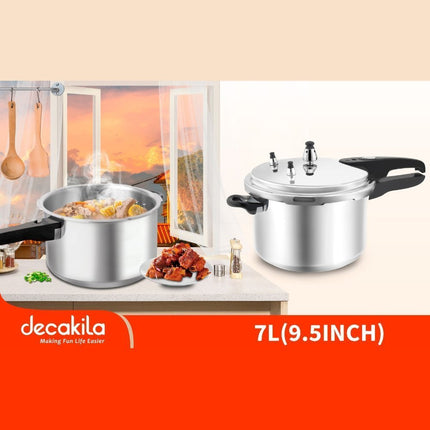 Decakila Χύτρα Ταχύτητος Αλουμινίου 7L Ασημί KMER019M