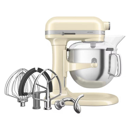 KitchenAid Artisan Μίξερ Bowl-Lift 6.6L 375W με 11 Ταχύτητες, Πλανητική Κίνηση και Ανοξείδωτο Μπολ 5KSM70SHXBAC Almond Cream