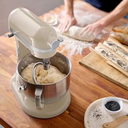 KitchenAid Artisan Μίξερ Bowl-Lift 6.6L 375W με 11 Ταχύτητες, Πλανητική Κίνηση και Ανοξείδωτο Μπολ 5KSM70SHXBAC Almond Cream