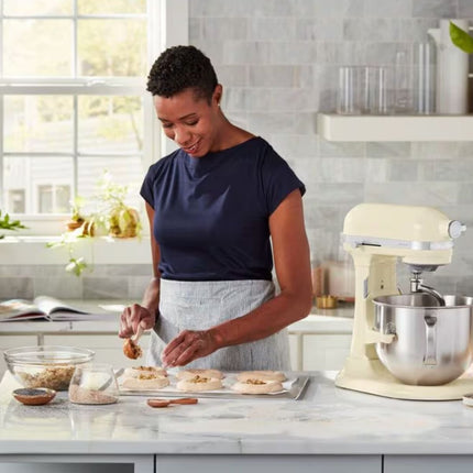 KitchenAid Artisan Μίξερ Bowl-Lift 6.6L 375W με 11 Ταχύτητες, Πλανητική Κίνηση και Ανοξείδωτο Μπολ 5KSM70SHXBAC Almond Cream