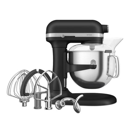 KitchenAid Artisan Μίξερ Bowl-Lift 6.6L 325W με 11 Ταχύτητες και Ανοξείδωτο Μπολ 5KSM70SHXBBK Cast Iron Black