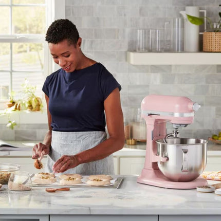 KitchenAid Artisan Μίξερ Bowl-Lift 6.6L 375W με 11 Ταχύτητες και Ανοξείδωτο Μπολ 5KSM70SHXBDR Dried Rose