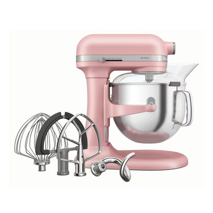 KitchenAid Artisan Μίξερ Bowl-Lift 6.6L 375W με 11 Ταχύτητες και Ανοξείδωτο Μπολ 5KSM70SHXBDR Dried Rose
