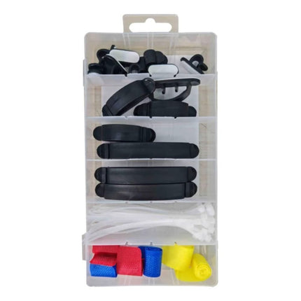 DEKTON Σετ Διαχείρισης Καλωδίων 71 Τεμαχίων Οργανώστε και Κρύψτε Καλώδια, Φορτιστές και Αντάπτορες