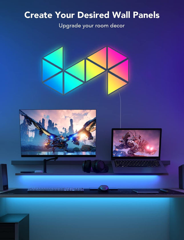 Govee Gaming Wall Glide Tri-angle Light Panels 10pack