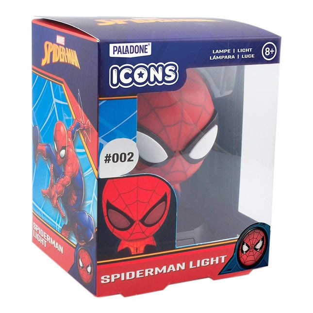 Paladone Marvel Spider-Man Icon Light Φωτιστικό LED Φιγούρα 3D 10cm Κόκκινο/Μπλε, 3+ Ετών