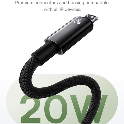 Baseus Tungsten Gold Magnetic Charging Cable Type-C to iP