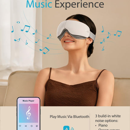 SKG Eye Massager Skin Friendly-Hot Compress-Music ES500 Black