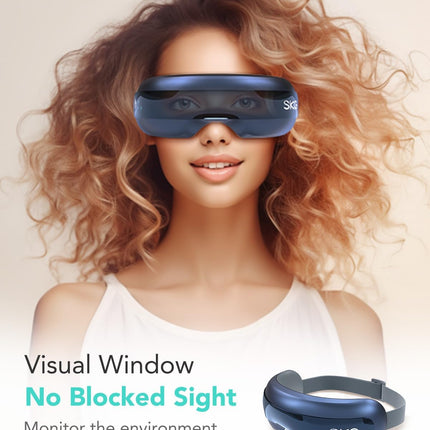 SKG Eye Massager Airbag-Hot Compress-Music & Visible Window E3 Pro