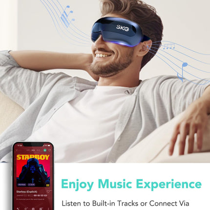 SKG Eye Massager Airbag-Hot Compress-Music & Visible Window E3 Pro