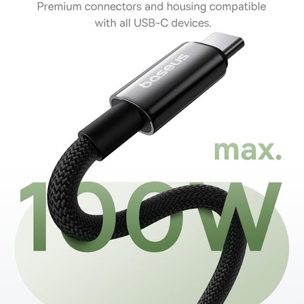 Baseus Cable USB-C to USB-C Tungsten Gold Magnetic Charging Cable 1.0m
