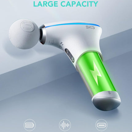 SKG Body Gun Massager Mini F5-EN White