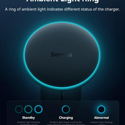 Baseus Car Charger Wireless AirVent Magnetic 15W+25W USB-C CW01