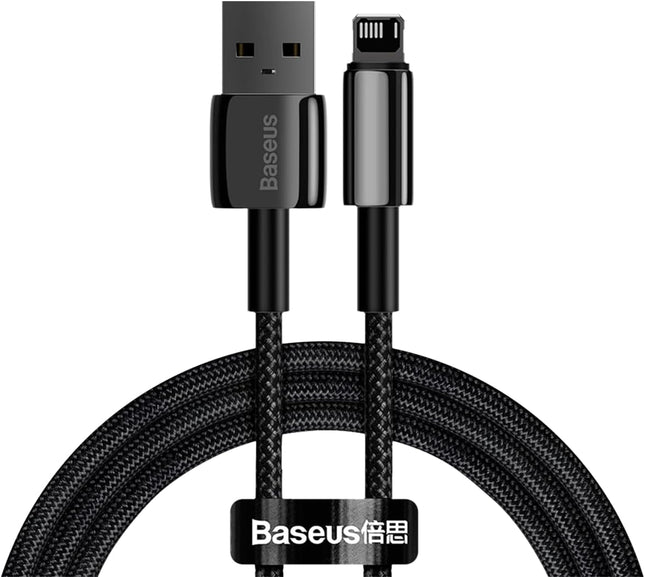 Baseus Cable Lightning to USB-A Tungsten Gold 1.0m Black