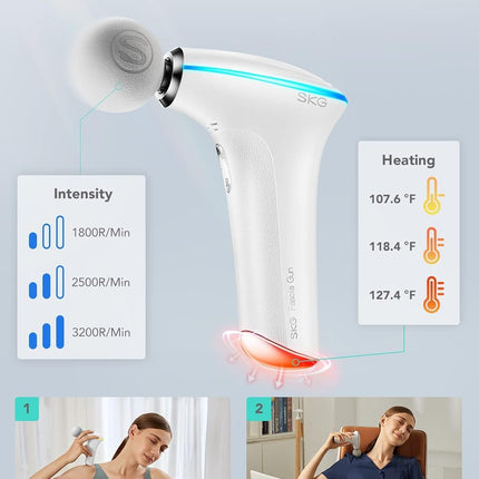 SKG Body Gun Massager Mini F5-EN White