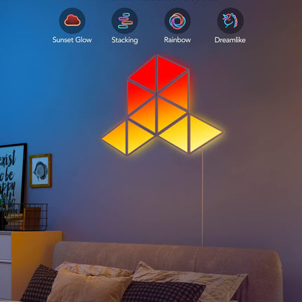 Govee Gaming Wall Glide Tri-angle Light Panels 10pack