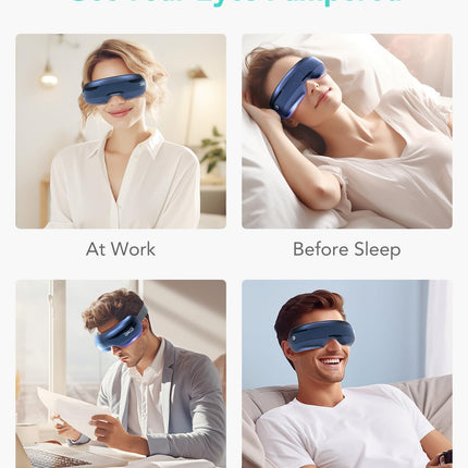 SKG Eye Massager Airbag-Hot Compress-Music & Visible Window E3 Pro