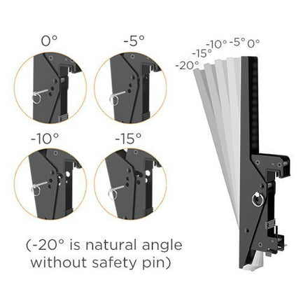 Brateck TV Ceiling Mount Twin 60×40 50kg/Screen 1.08m Lockable LVC03-246TS-02