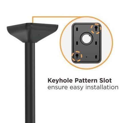 Brateck TV Ceiling Mount Twin 60×40 50kg/Screen 1.58m Lockable LVC03-246TL-02