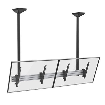 Brateck TV Ceiling Mount Twin 60×40 50kg/Screen 1.58m Lockable LVC03-246TL-02