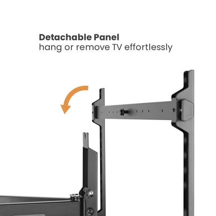 Brateck TV Mount 60×40 Turn 4-Arm 54cm Ext LPA77-466
