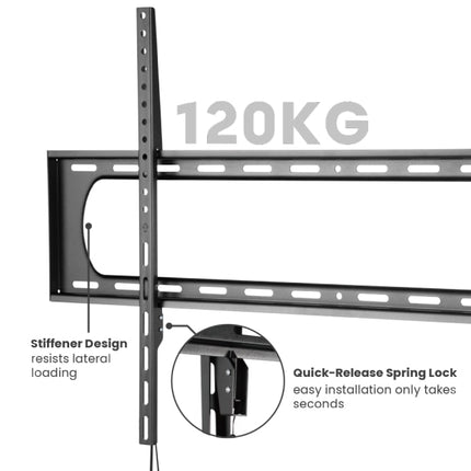 Brateck TV Mount 90×60 Fixed 120kg LP73-69F