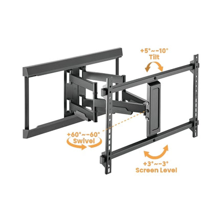 Brateck TV Mount 60×40 Turn 4-Arm 54cm Ext LPA77-466