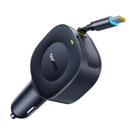 Baseus Car Charger 30W VR2 with Retractable Cable Black