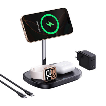 Baseus Charger Desktop Wireless 3in1 EnerFill FS41 TEC Cooling (45W Adapter EU + 1m C to C Data Cable Black Included)