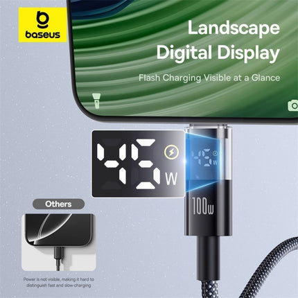 Baseus Cable USB-C to USB-A Display 2 Series Braided 100W 1.0m Black