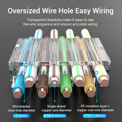 Vention NETWORK Connectors CAT6A FTP Modular Plug IDFR0-10 (10-Pack)
