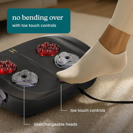 Homedics Foot Massager Shiatsu Changeable Heads & Heat MODMASSAGE FMS-282H