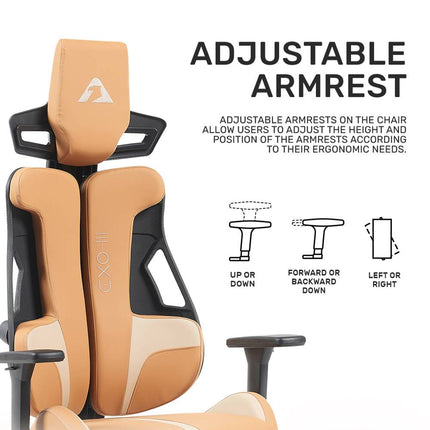 Armaggeddon EXO-III Salt Flat Καρέκλα Γραφείου Gaming Chair PU Leather με 3D Armrests, Ανάκλιση 135° & Αντοχή έως 150kg Salt Flat