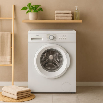 Midea Πλυντήριο Ρούχων 6Kg με 16 Προγράμματα, QuickWash 15’, Drum Clean & 1000 Στροφές MFE04W60/W Λευκό