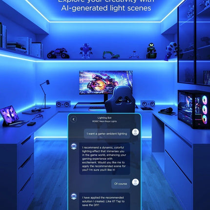 Govee Gaming Wall Neon Rope Light 5m (Wall Lining)