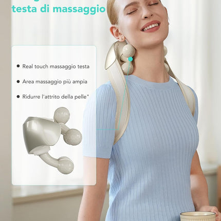 SKG Neck Shoulder Massager White Massage Heads H7-Ultra