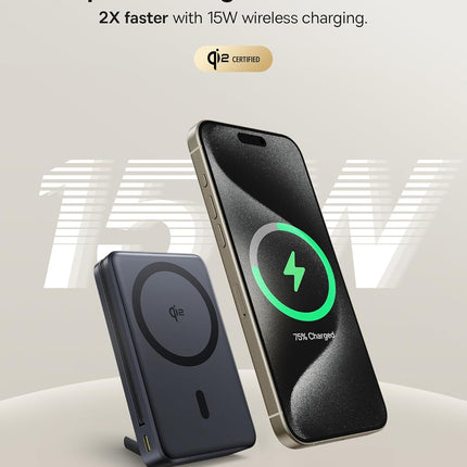 Baseus Powerbank Wireless 45W 10000mAh NOMOS Qi2-Stand Black