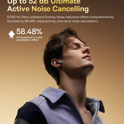 Baseus Headphones In Ear TWS Bowie M2s Ultra DISPLAY ANC LDAC Black