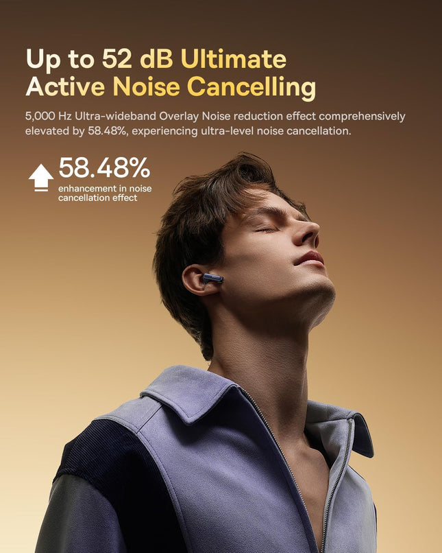Baseus Headphones In Ear TWS Bowie M2s Ultra DISPLAY ANC LDAC Black