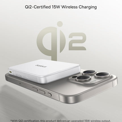 Baseus Powerbank Wireless 22.5W 10000mAh 15W Qi2 Airpow  White