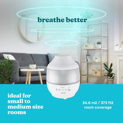 Homedics TotalComfort Cool Mist Ultrasonic CM18 Υγραντήρας Αέρα με Ορατή Δροσερή Ομίχλη, Αρωματοθεραπεία & LED Night Light
