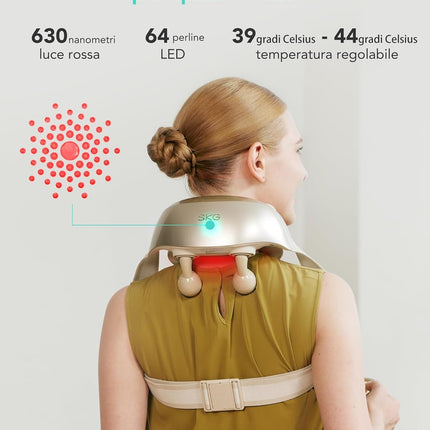 SKG Neck Shoulder Massager White Massage Heads H7-Ultra