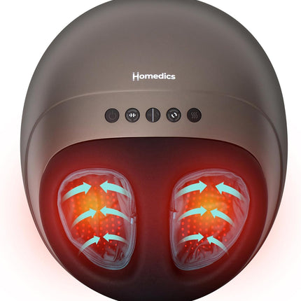 HoMedics Foot Massager Deep Kneading Shiatsu & Air Compression FMS-350HGY