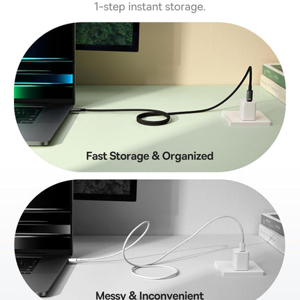 Baseus Cable USB-C to USB-C Tungsten Gold Magnetic Charging Cable 1.0m