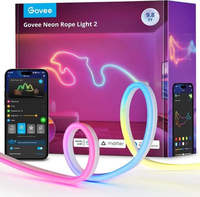 Govee Gaming Wall Neon Rope Light 2 3m (Matter)
