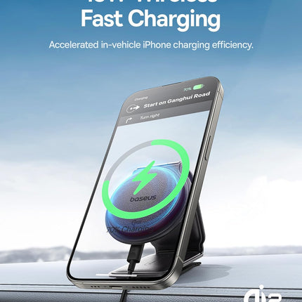 Baseus Car Charger Wireless Dash Magnetic PrimeTrip Series C02 Black