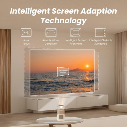Yaber T2 Plus Φορητός Projector Full HD με Μπαταρία, WiFi 6, Smart TV & Ήχο JBL